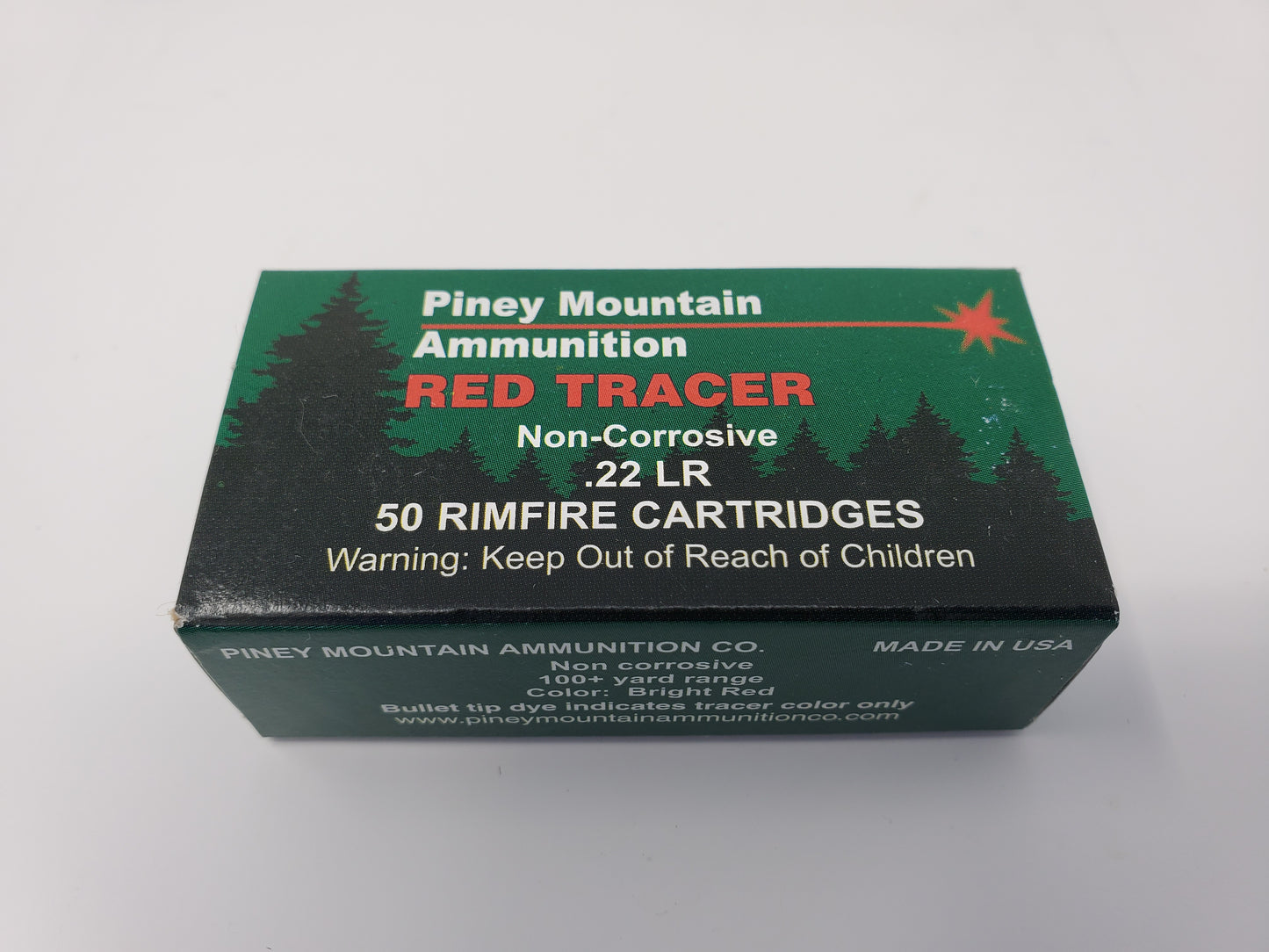 Piney Mountain Ammunition - RED TRACER - 22 LR