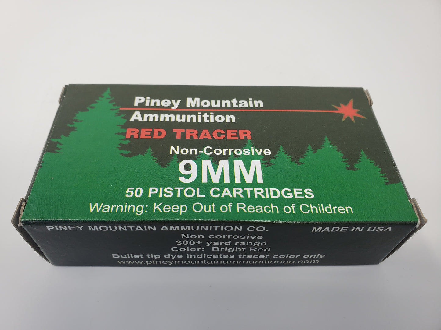 Piney Mountain Ammunition - RED TRACER - 9MM