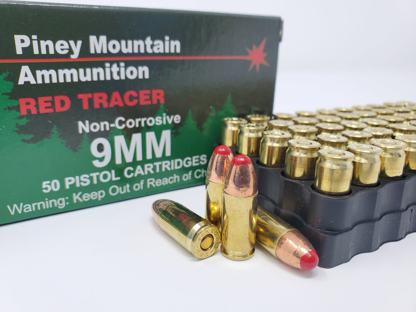Piney Mountain Ammunition - RED TRACER - 9MM