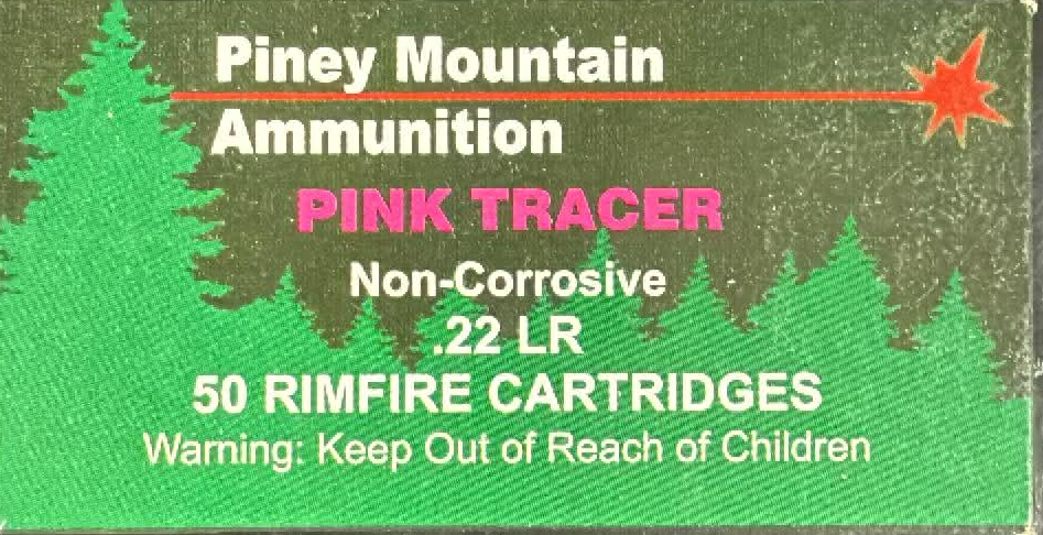 Piney Mountain Ammunition - Pink TRACER - 22 LR