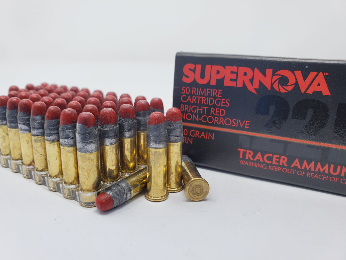 Basic Red 22 Supernova - RED TRACER - 22 LR – Ammo Enterprise